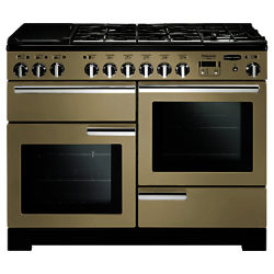 Rangemaster Professional Deluxe 110 Dual Fuel Range Cooker Cream